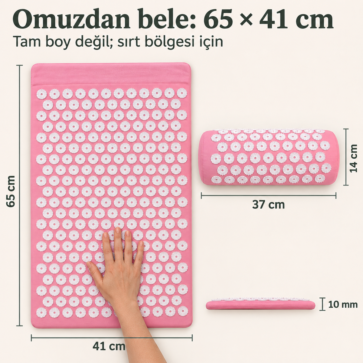 Akupresür Terapi Matı ve Boyun Yastığı Seti